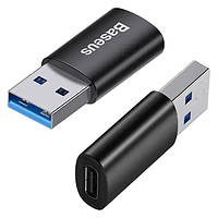 Адаптер-переходник Baseus Ingenuity Mini OTG USB 3.1 to Type-C ZJJQ000101 (Черный)