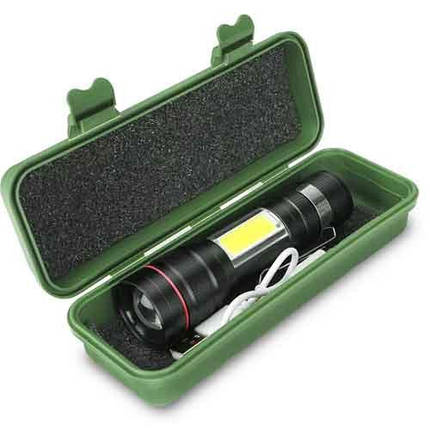 Ліхтар BL-520-T6+COB, Li-Ion акум., ЗП microUSB, zoom, Box, фото 3
