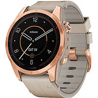 Смарт-часы Garmin fenix 7S Sapphire Solar Rose Gold Titanium with Limestone 010-02539-35