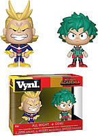 Funko Vynl: My Hero Academia All Might & Deku Набор из 2 игрушек, Многоцветный