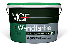 Фарба акрилова водоемульсійна MGF Wandfarbe (M1a) мат білий 1,4 кг