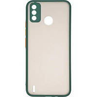 Накладка Gelius matt case Tecno spark 6go green/orang