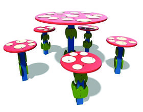 Пісочний столик "Мухомор" SiverSport KID9006