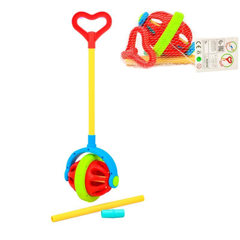 Каталочка з ручкою куля з дзвіночком Metr+, A0518