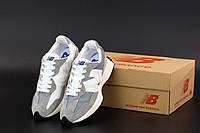 Женские кроссовки New Balance (серые с белым) стильные комфортные весенние городские кроссы К12526