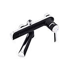 Душова панель у ванній кімнаті KRP Essen SCH063 від Kroner настінна система з тропічним душем чорно-сіра, фото 6