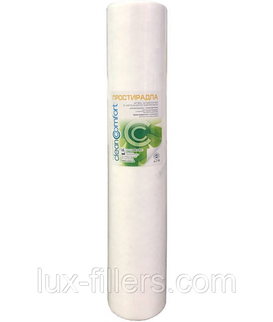 Одноразові простирадла Clean Comfort 0.8х100 м. Щільність 15 г/м2 СММС