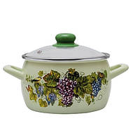 Каструля емальована 7.9 л Виноград  Металац 344549