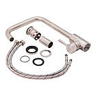 Змішувачі для раковини для кухні з довгим виливом Lidz 12 32 015F-7 з нержавіючої сталі, фото 7