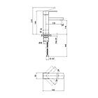 Змішувач для умивальника VENTA VC102MS — стиль, довговічність і бездоганна якість., фото 3
