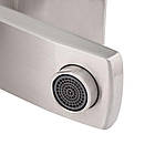 Змішувач кран для раковини Lidz (NKS) 10 30 001F кубічний сріблястий з нержавіючої сталі поворотний, фото 5