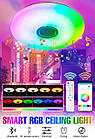 RGB Люстра з Bluetooth колонкою 38 см 60 W Світильник з регулюванням яскравості та блютуз-колонкою, фото 11