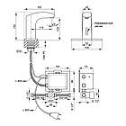 Змішувач для раковини безконтактний Lidz (CRM) 90 00 078 00, фото 2