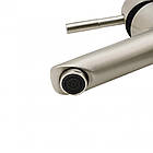 Змішувач у ванну кімнату Lidz (NKS) 12 32 001F, кран для умивальника з нержавіючої сталі одноважільний, фото 4