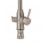 Змішувач для кухні Aria 020F-1 U-подібний з фільтром Lidz і кошика та дозатор у подарунок, фото 5