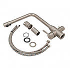 Змішувач для кухні Aria 020F-1 U-подібний з фільтром Lidz і кошика та дозатор у подарунок, фото 7