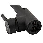 Чорний кухонний кран Lidz (BLA) 12 32 015F-8, змішувач одноважільний для раковини на кухню поворотний, фото 5