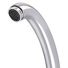 Класичний кран для кухні Lidz (CRM) 41 86 007F-3, змішувач для мийки сріблястий поворотний, фото 5