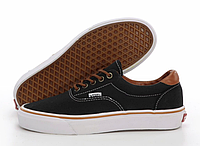 Кеди чоловічі Vans Era чорні з білим, Ванс Ера текстильні. код KD-10948