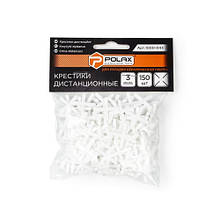 Хрестики для плитки 3 мм POLAX 150шт/уп (1000-043)