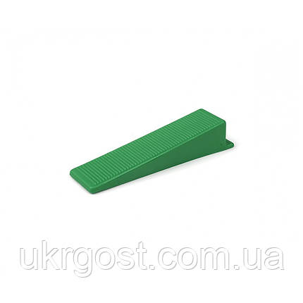 Система вирівнювання плитки Клин 22x90 мм 50 шт POLAX (1000-155), фото 1