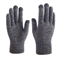 Мужские сенсорные теплые перчатки Серый