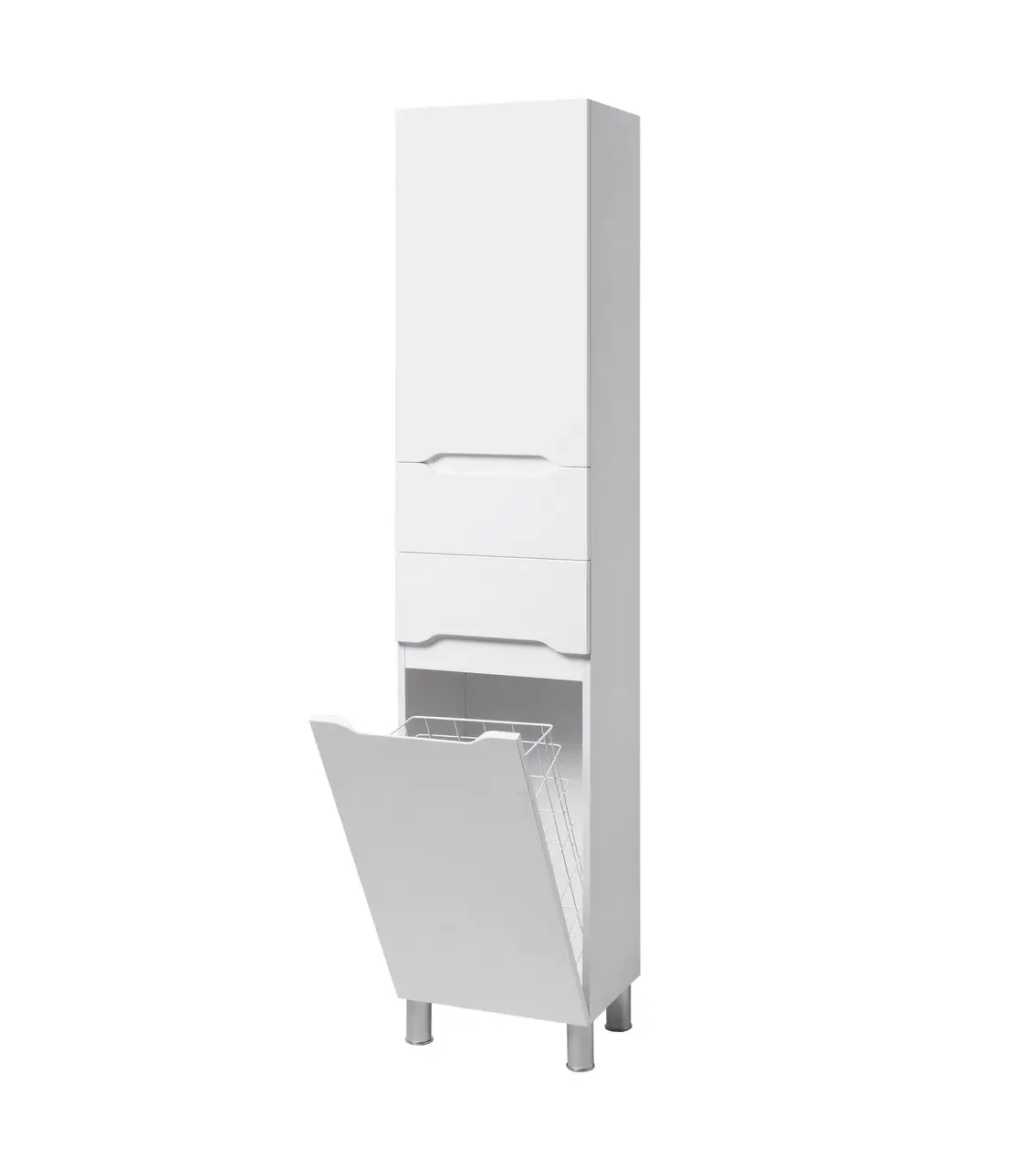 Пенал з корзиною підлоговий для ванної кімнати Verona 40 см