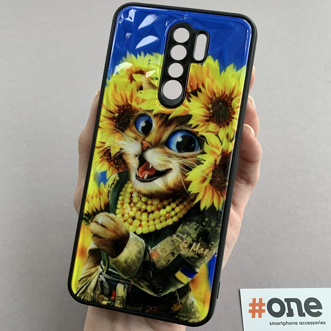 Чохол для Xiaomi Redmi 9 патріотичний котик чохол із захистом камери на телефон сяомі редмі 9 f8e