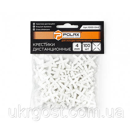 Хрестики для плитки 4 мм POLAX 100шт/уп (1000-044), фото 3