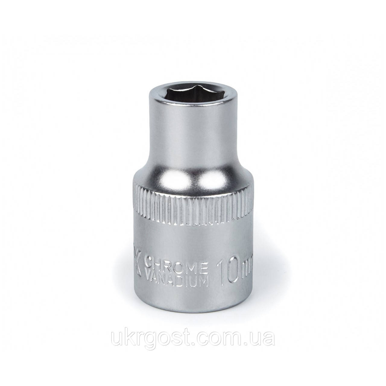 Торцева насадка шестигранна 10 мм 1/2" CRV POLAX (25-084)