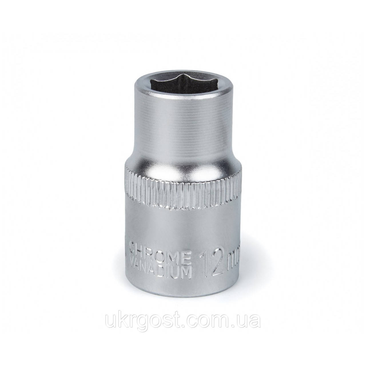 Торцева насадка шестигранна 12 мм 1/2" CRV POLAX (25-085)