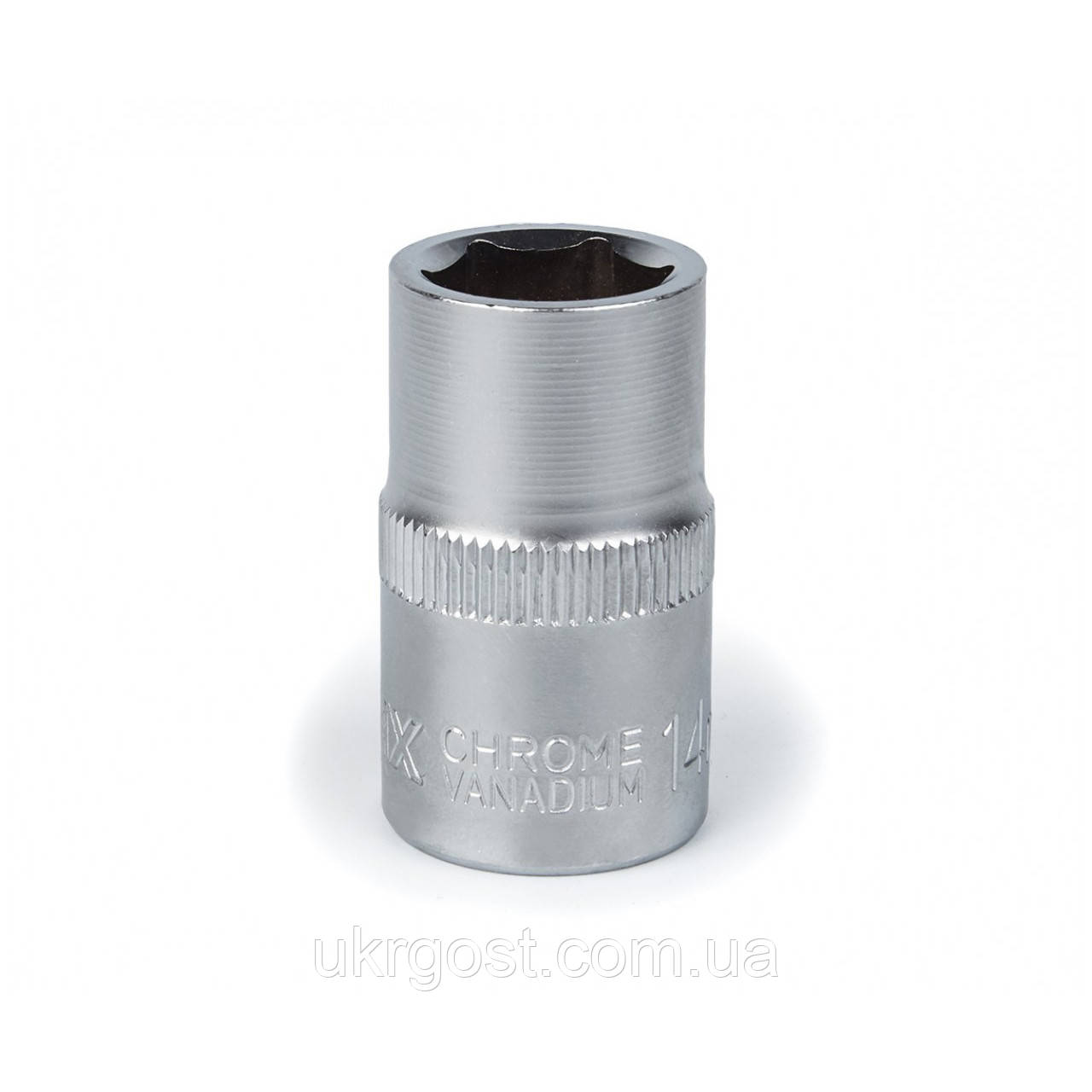 Торцева насадка шестигранна 14 мм 1/2" CRV POLAX (25-087)