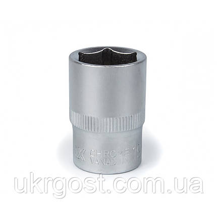 Торцева насадка шестигранна 19 мм 1/2" CRV POLAX (25-092), фото 1
