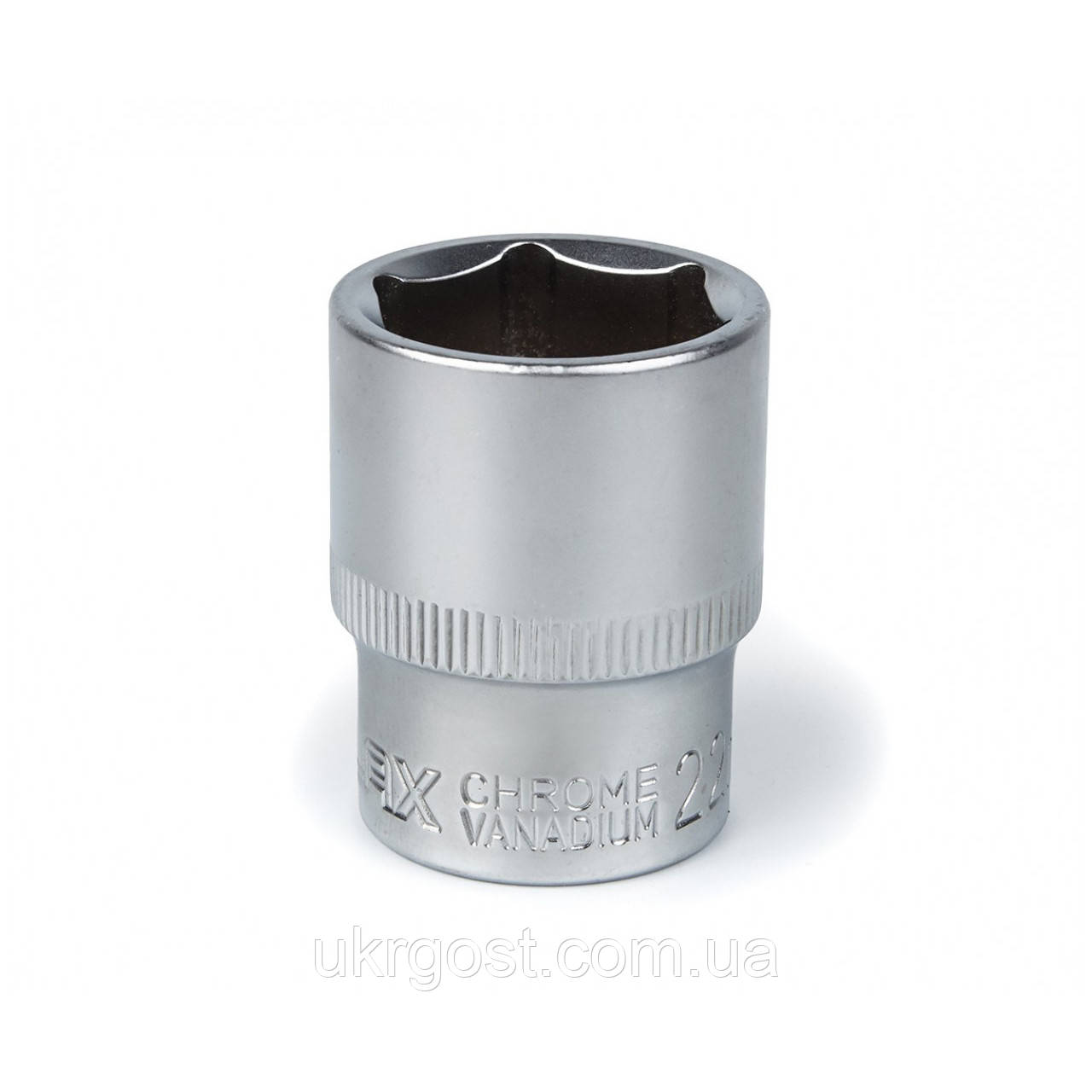 Торцева насадка шестигранна 22 мм 1/2" CRV POLAX (25-094)