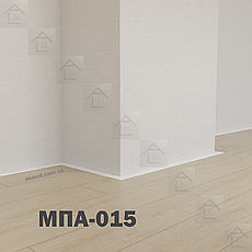 Мініплінтус МПА-015, серія «Тінлайн», 2600мм, білий, фото 4