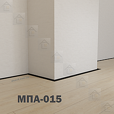 Мініплінтус МПА-015, серія «Тінлайн», 2600мм, чорний анодований, фото 4