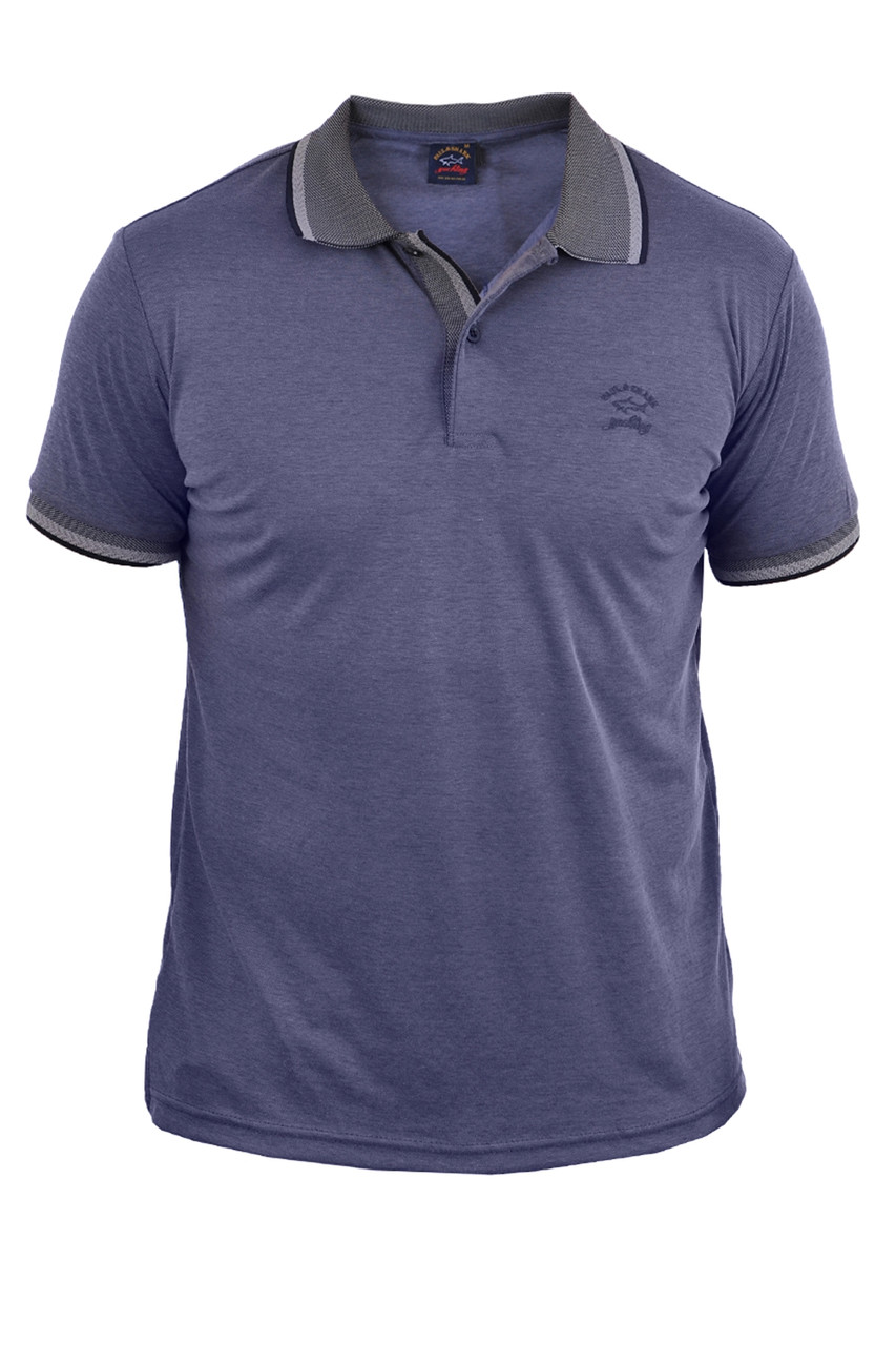 Футболка-поло чоловіча Paul & Shark 23-1597 синя 3XL