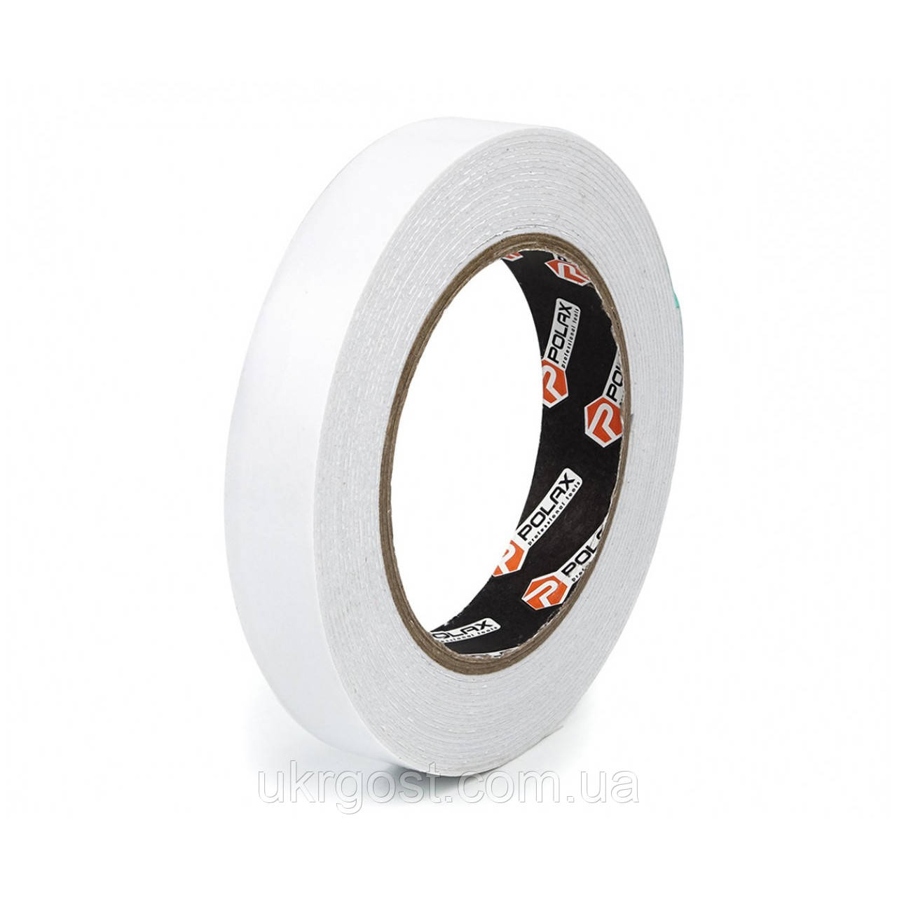 Скотч двосторонній на спіненій основі 19 мм x 5 м POLAX (101-030)