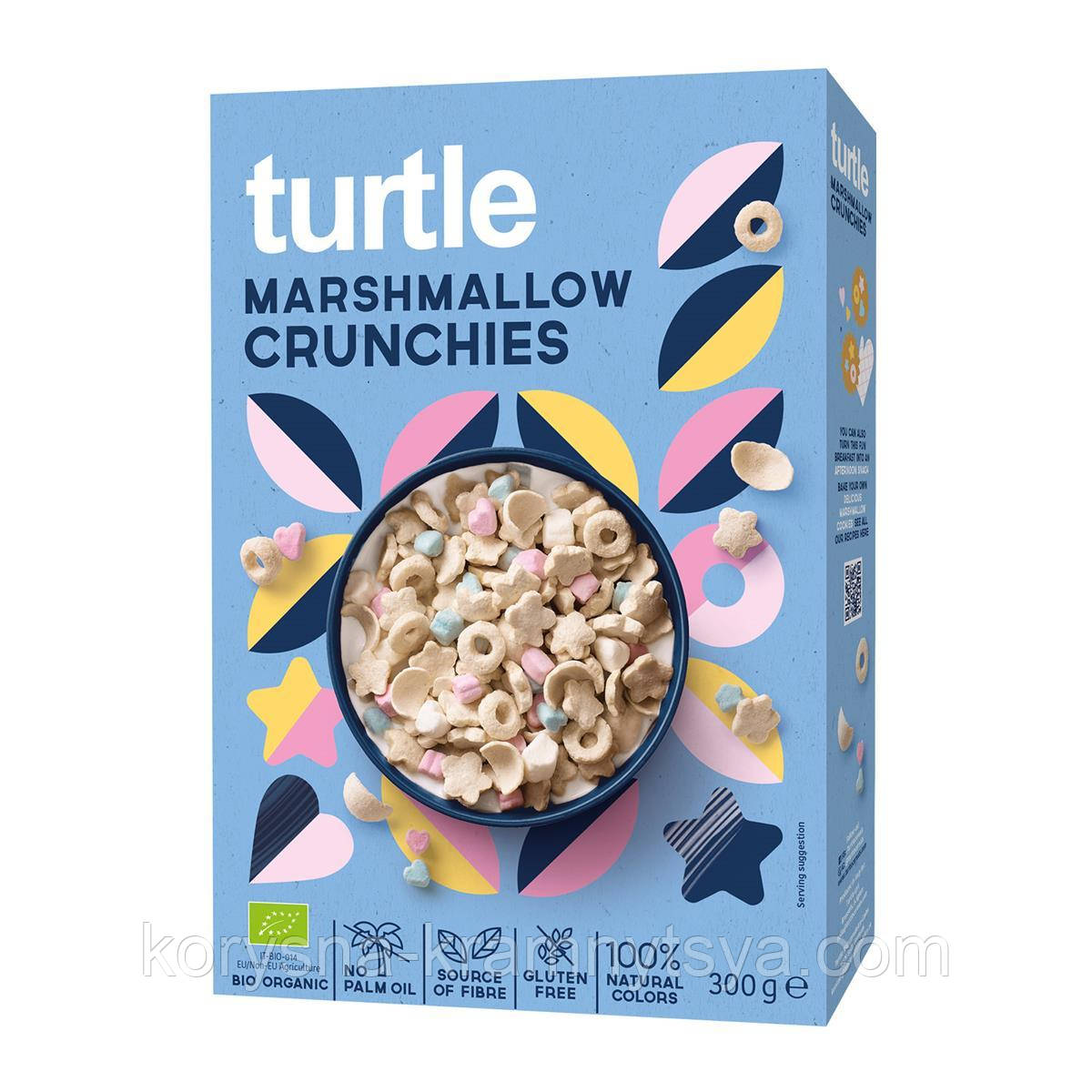 Сніданок сухий Маршмелоу кранчі органічний 300г, Turtle