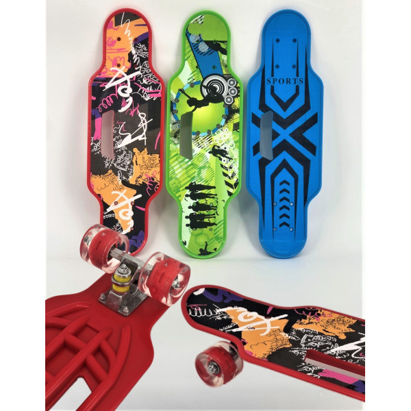 Пені Борд із прорізом для перенесення. Високошвидкісний безшумний підшипник, різні кольори, фото 1