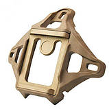 Кріплення під ПНБ на шолом WILCOX L4 Style NVG Shroud Mount (аналог) Колір: Tan, фото 7