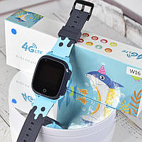 Дитячий смарт годинник w16 Smart Baby Watch GPS Tracker, SOS, Smart Phone Blue