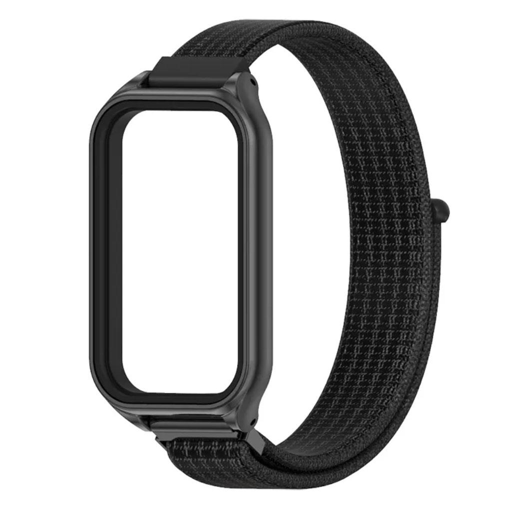 Ремінець нейлоновий Mijobs для фітнес браслета Xiaomi Redmi Smart Band 2 - Black, фото 1