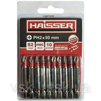 Біта PH2 х 70 мм Haisser, набiр 10шт. 2712705, фото 1