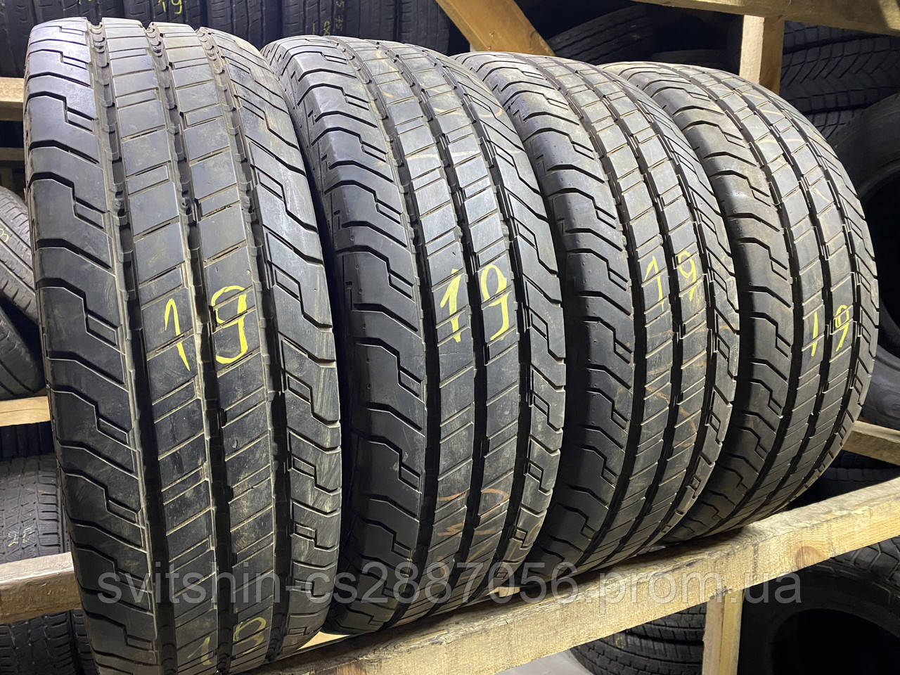 Шини літо 215/65R16C Continental ContiVanContact 100 8+мм 19рік