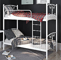 Ліжко металеве двоярусне з драбиною Жасмин Тенеро