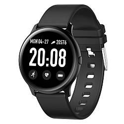 Наручний смарт годинник Smart KW19 з вологозахистом, Чорний / Смарт годинник з тонометром / Електронний наручний годинник