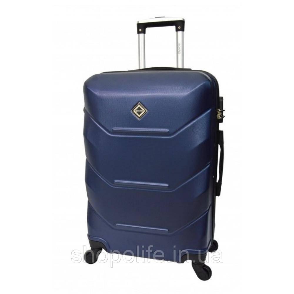 Дорожня сумка валіза Bonro 2019 на коліщатках багажна валізка темно синя велика (bo-10500604), фото 1