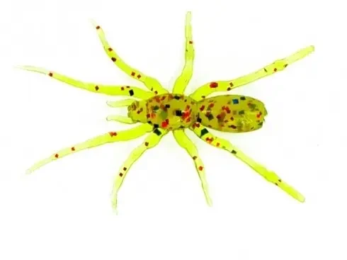 Мягкий съедобный силикон Perchik Tiny Spider 1.1" col.102 силиконовая приманка для ловли хищных и мирных риб - фото 1 - id-p1839813335