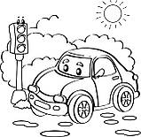 Набір для розпису по контурах для дітей Riviera Blanca Світлофор 25x25 см (КА-106), фото 3